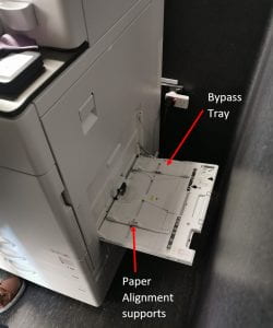 bypass tray Open